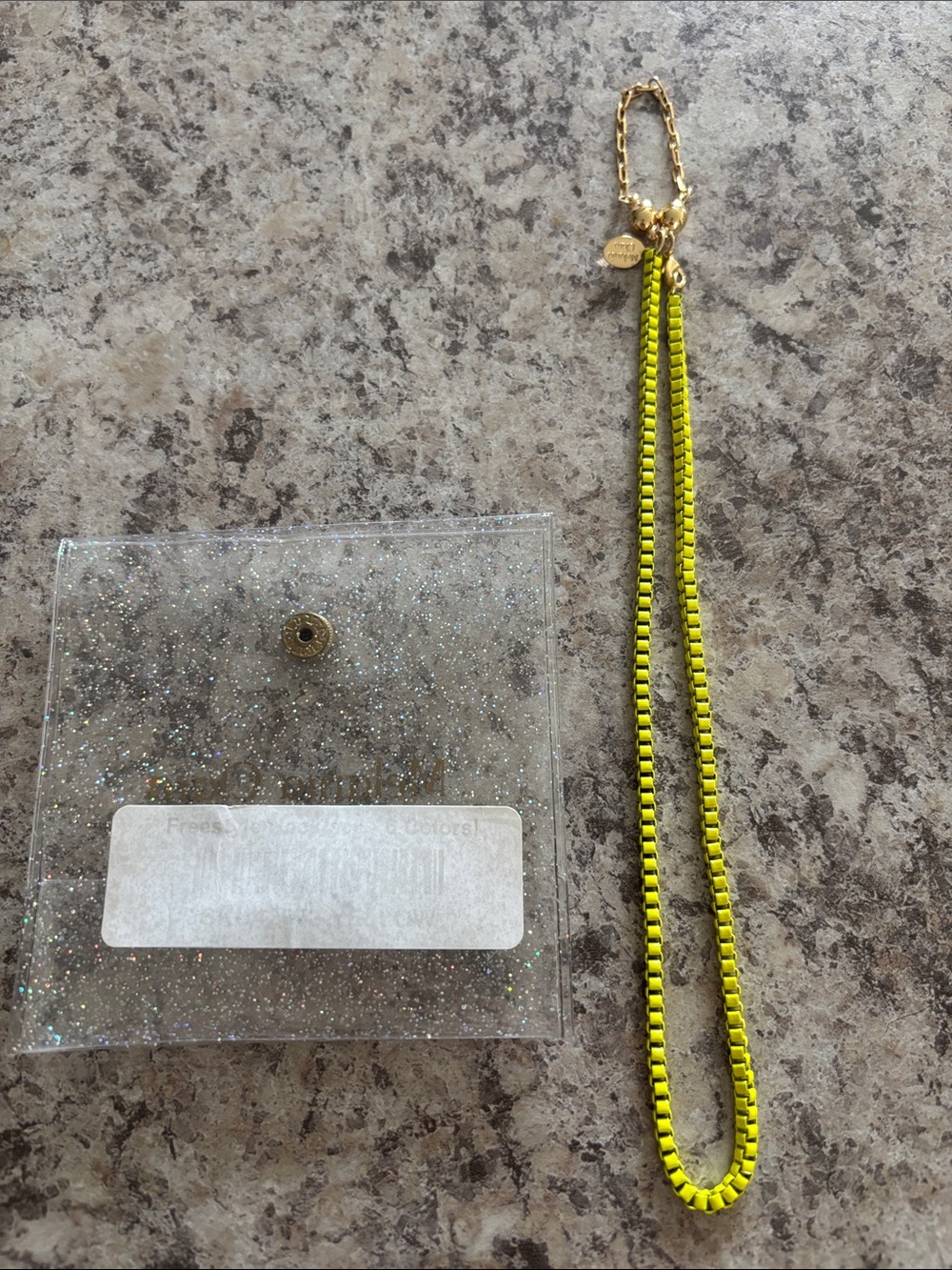 Neon Yellow Chain-Style Women's Necklace